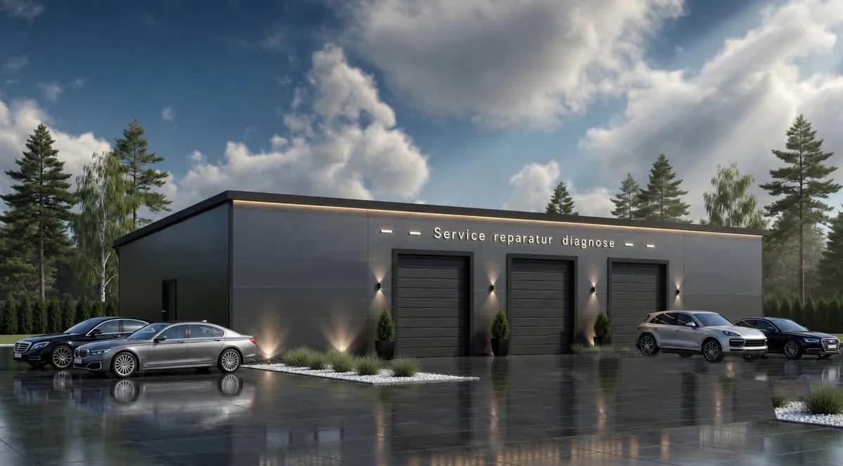 DELTACON Stahlhalle Garage Werkstatt 8 x 22,5 x 3,3/ 4,14 m / Gewährleistung 5 Jahre !