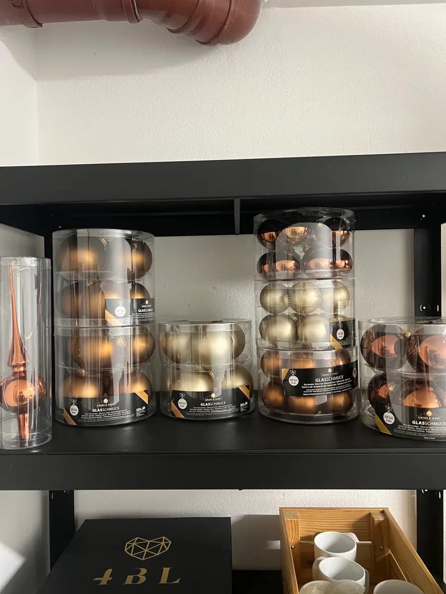 Christbaumschmuck aus Echtglas