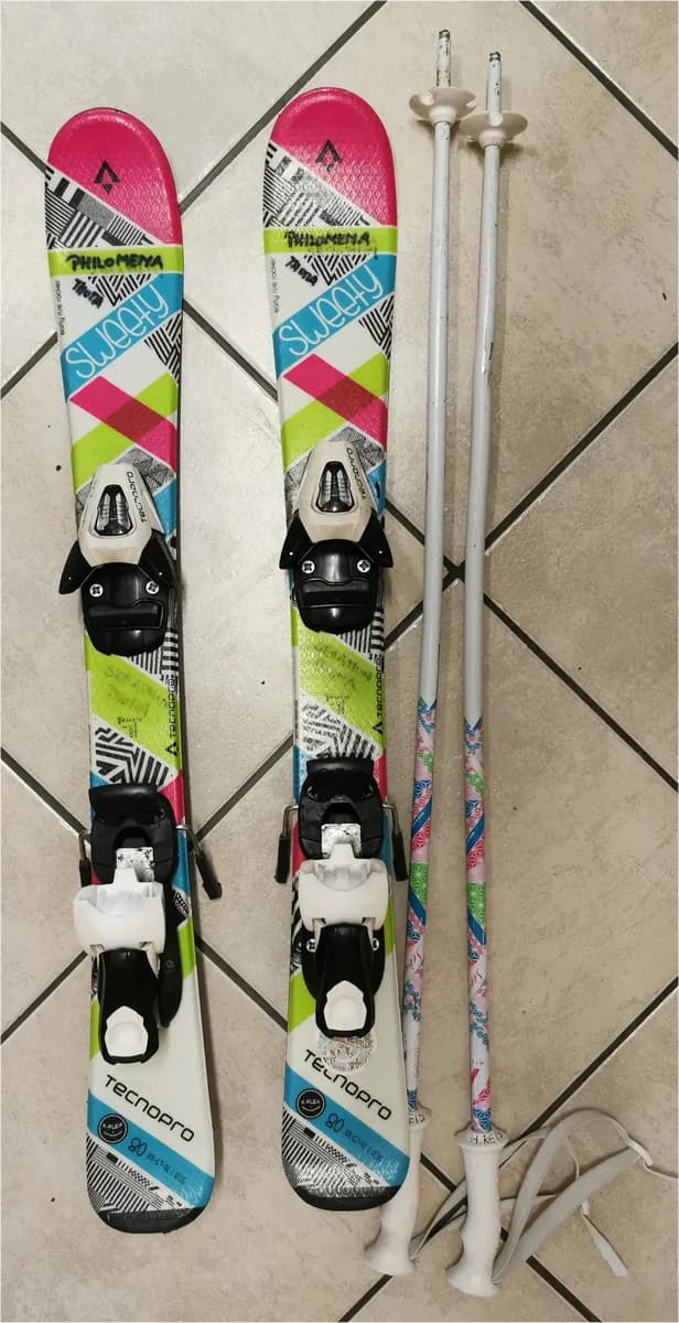 TECNOPRO Kinderskier inkl. Bindung und Stöcke