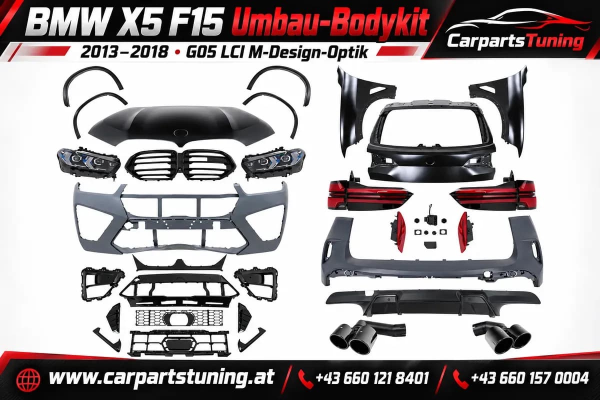 BMW X5 F15 2013-2018 Umbau-Bodykit G05 LCI M-Design-Optik