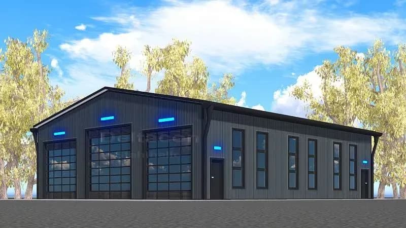 DELTACON Stahlhalle Büro Werkstatt 14 x 17 x 4,5/ 6,00 m / Gewährleistung 5 Jahre ! - Bild 1
