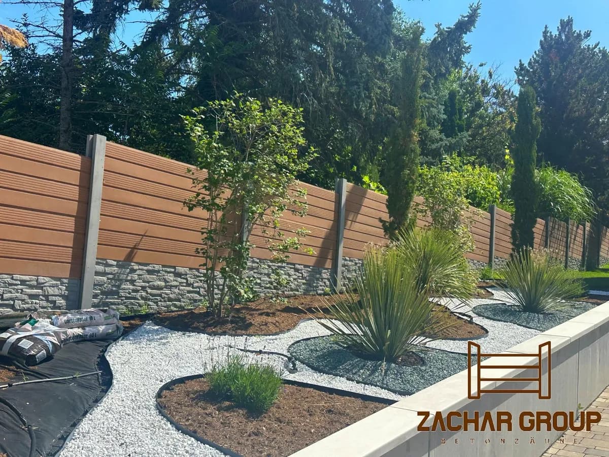Betonzäune mit natürlichem Design - Preis ab 160 € pro m². - Bild 1