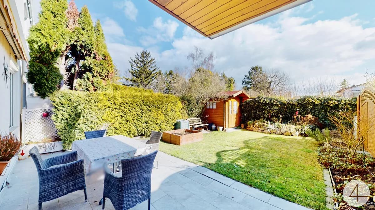 8 Minuten zur U2 - Gartenwohnung - mĂśbliert - sonnige Terrasse - absolute Ruhelage - Lobau ums Eck