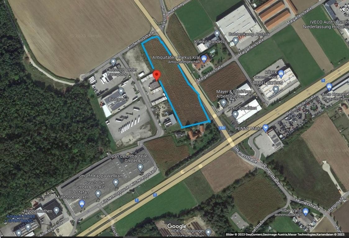 GrundstĂŒck mit B Widmung wir bauen Ihre Wunschgewerbeobjekt 7756 m2 und 8715 m2 oder 16.471 m2