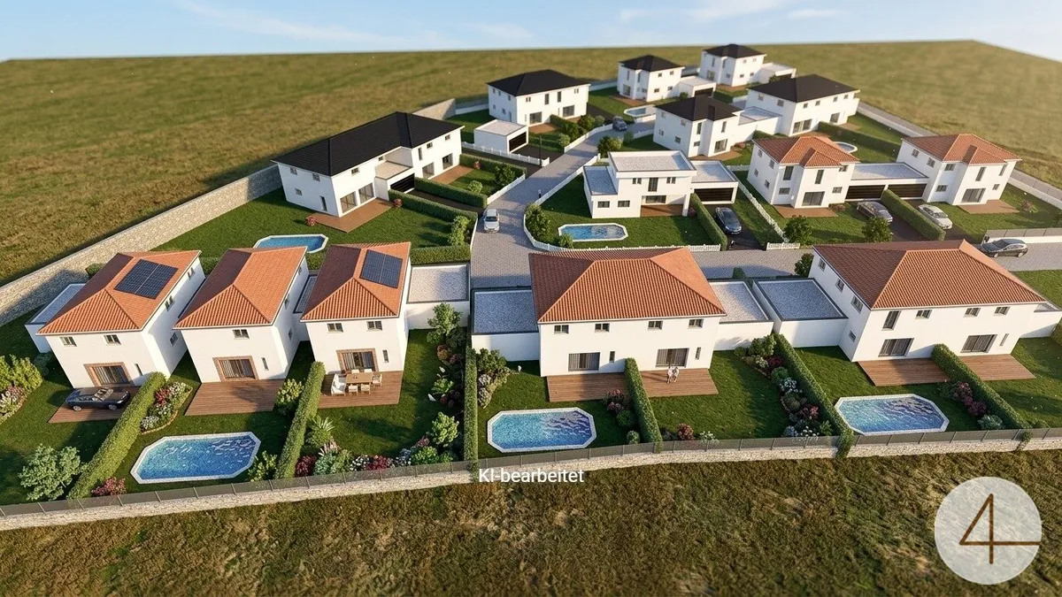 In attraktiver Lage entsteht eine moderne Wohnsiedlung mit vielfältigen Haustypen