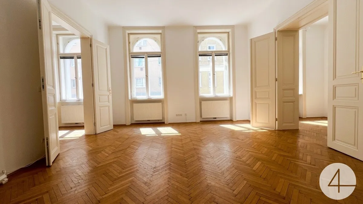 Elegant sanierte 3-Zimmer-Altbauwohnung - 180m zur U4 - in ruhiger Lage