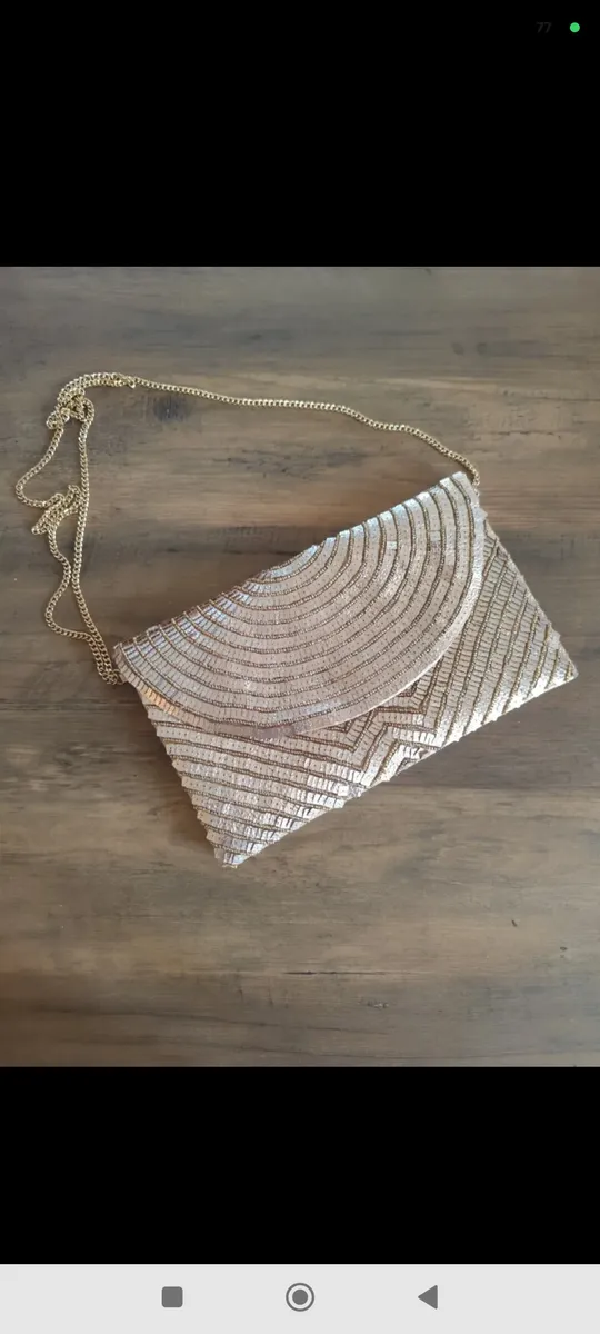 Tasche Clutche Umhängetasche Abendtasche bijou brigitte Pailletten