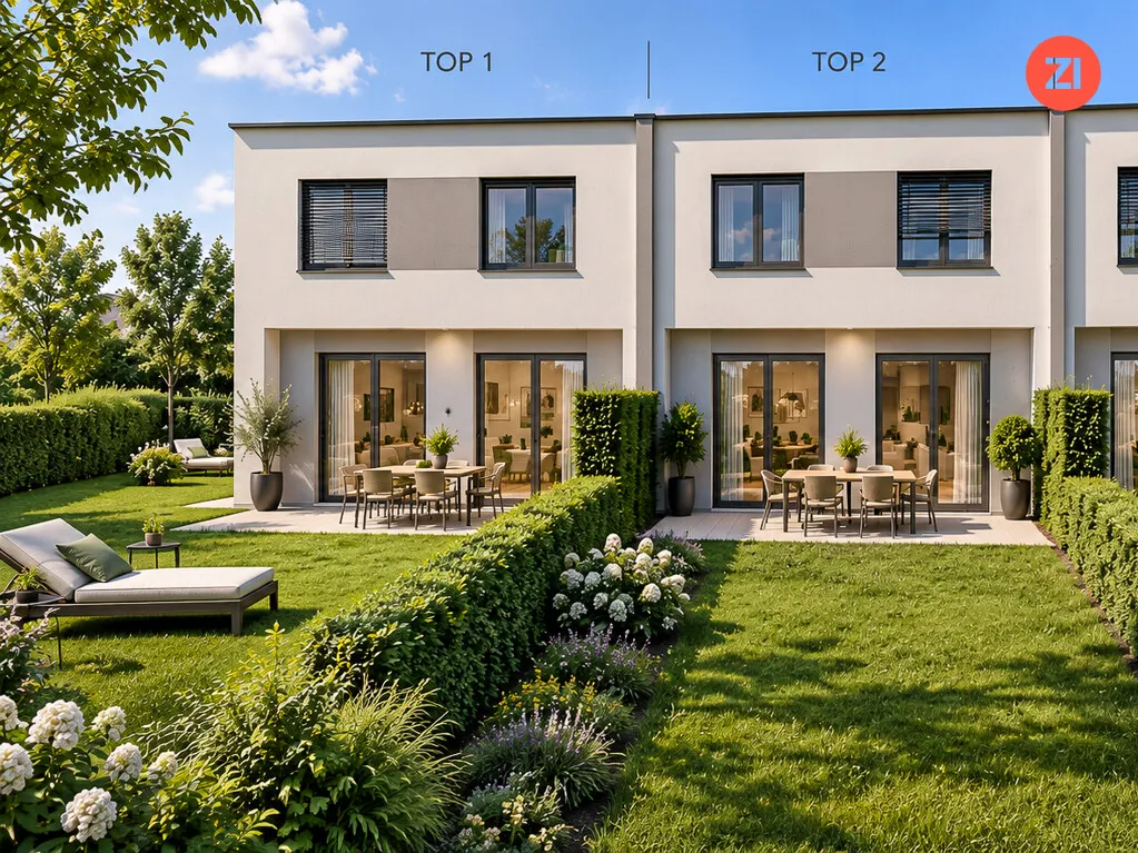 Modernes Reihenhaus mit großem Garten in bester Trauner Stadtrandlage