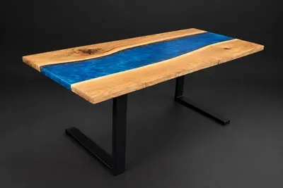 Epoxy River Couchtisch aus Kirschholz - Handgefertigtes Unikat