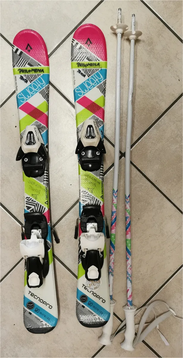 TECNOPRO Kinderskier inkl. Bindung und Stöcke - Bild 1