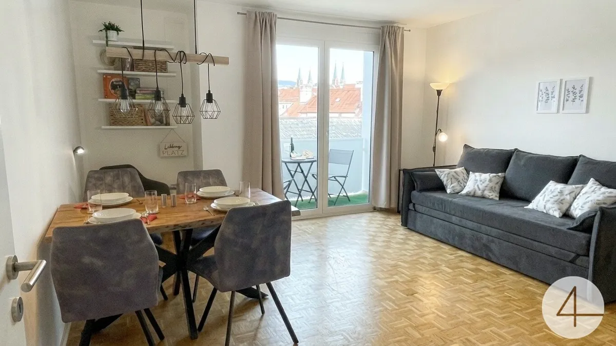 Möblierte 2-Zimmer Wohnung mit Loggia in Krems vermietet bis 31.01.2027 - Bild 1