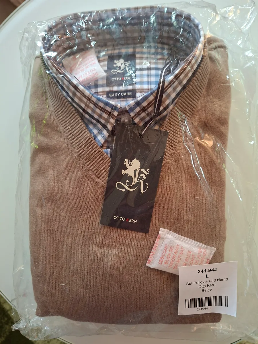 Otto Kern Herren-Set: Pullover & Easy Care Hemd | Gr. L | NEU & OVP - Bild 1