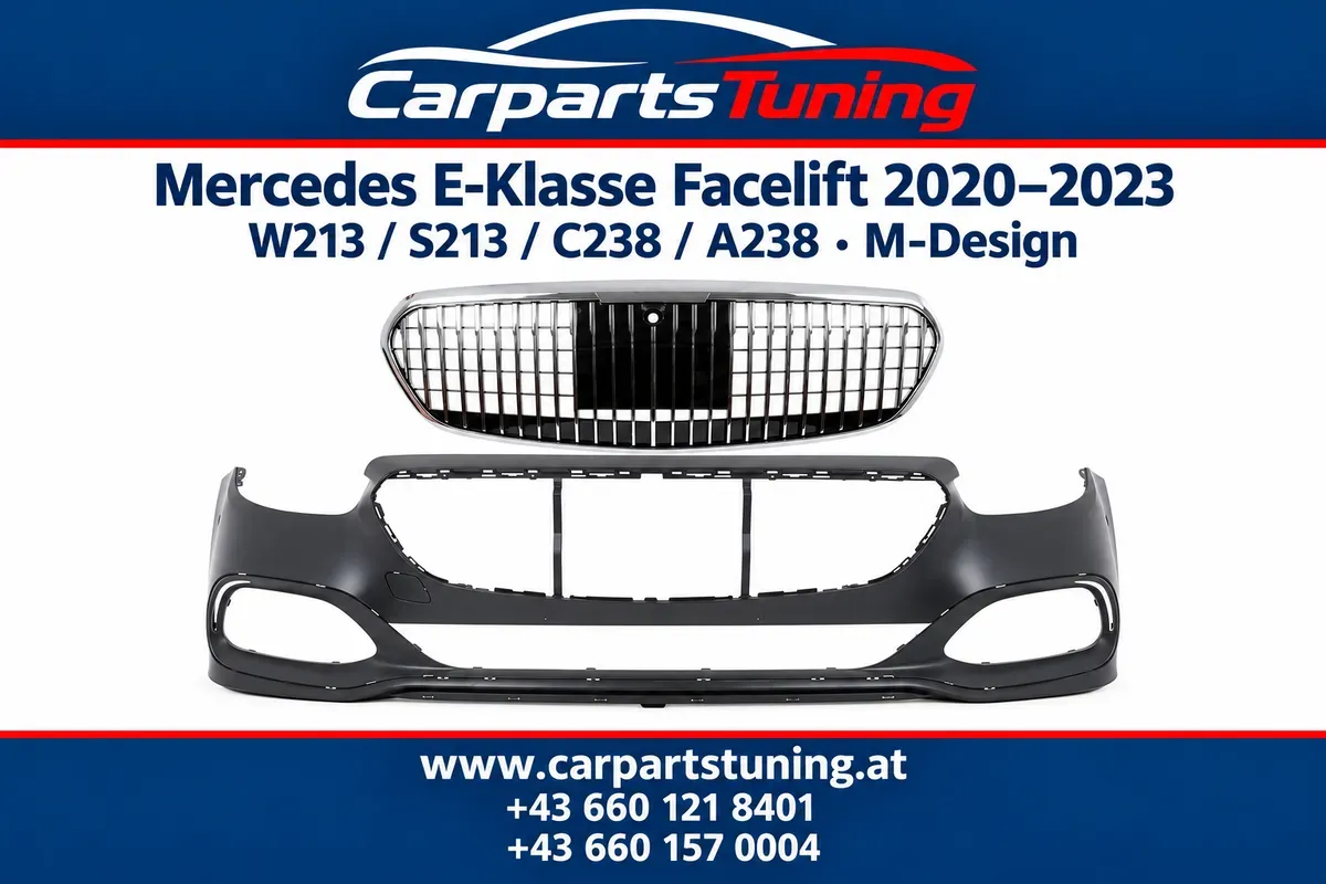 Mercedes E-Klasse Facelift 2020-2023 Frontstoßstange Kühlergrill M-Design