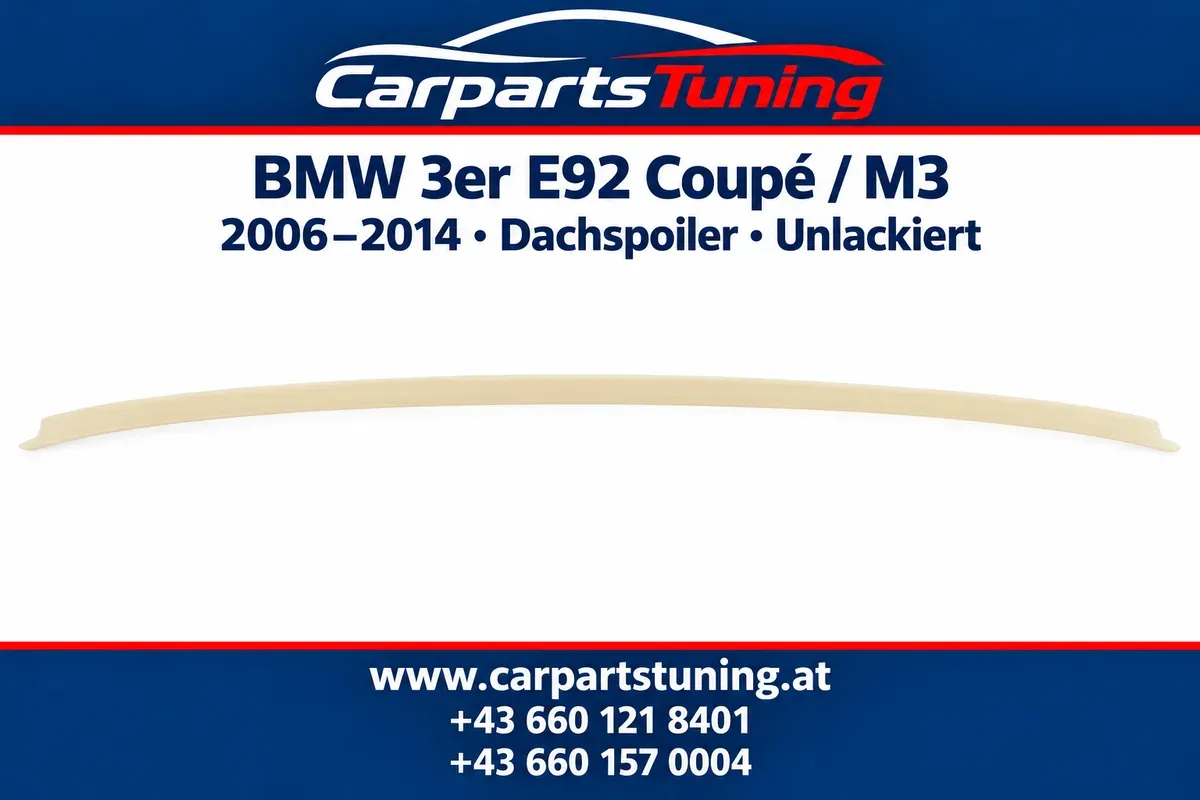 BMW 3er E92 Coupé M3 2006-2014 Dachspoiler Kunststoff unlackiert
