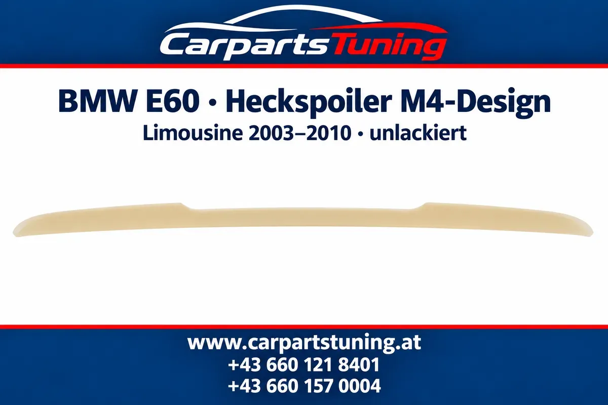 BMW 5er E60 Limousine 2003-2010 Heckspoiler M4-Design unlackiert