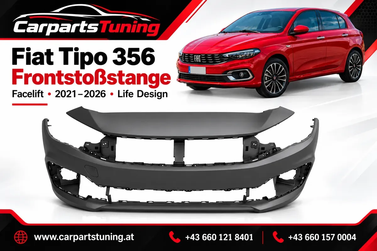 Fiat Tipo 356 Facelift 2021-2026 Frontstoßstange Life Design mit Nebelleuchten