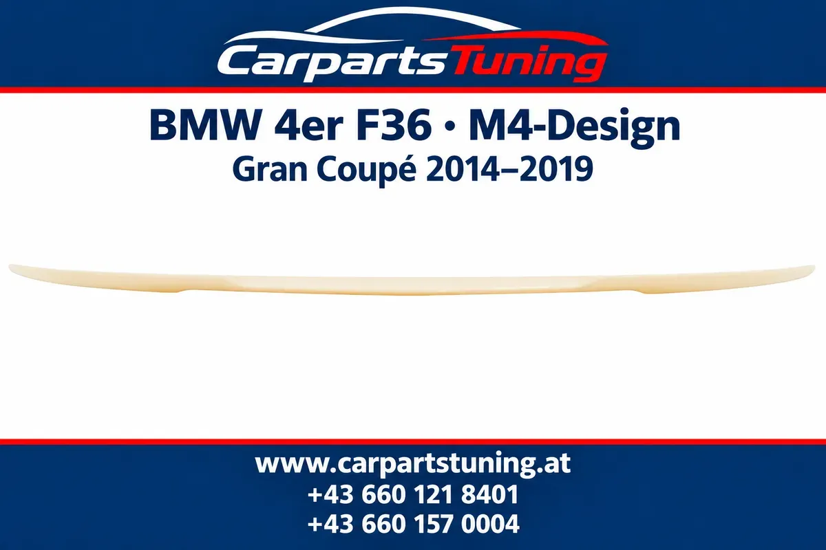 BMW 4er F36 Gran Coupé 2014-2019 Heckspoiler M4-Design zum Lackieren