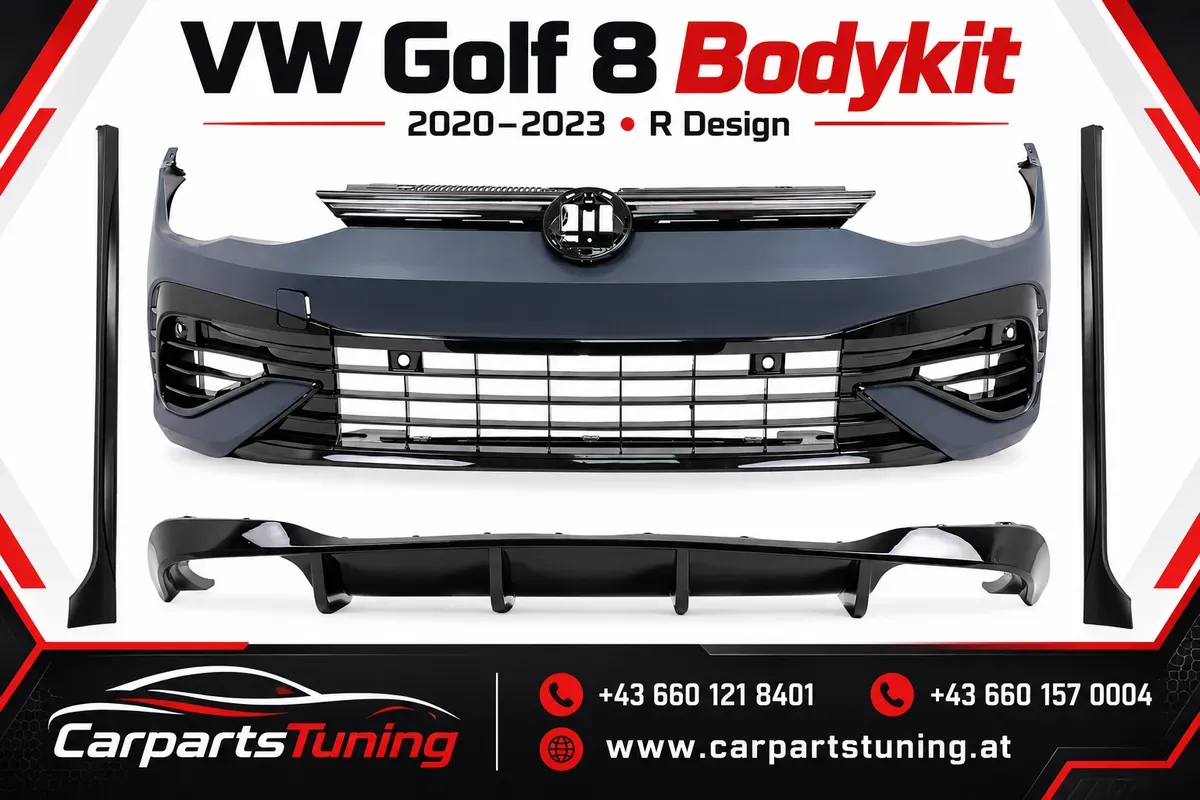 Bodykit VW Golf 8 2020-2023 R Design Frontstoßstange Diffusor Schweller