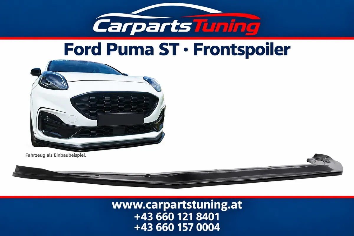 Ford Puma ST Frontspoiler ab 2019 inkl. Facelift 2024 - ABS schwarz glänzend