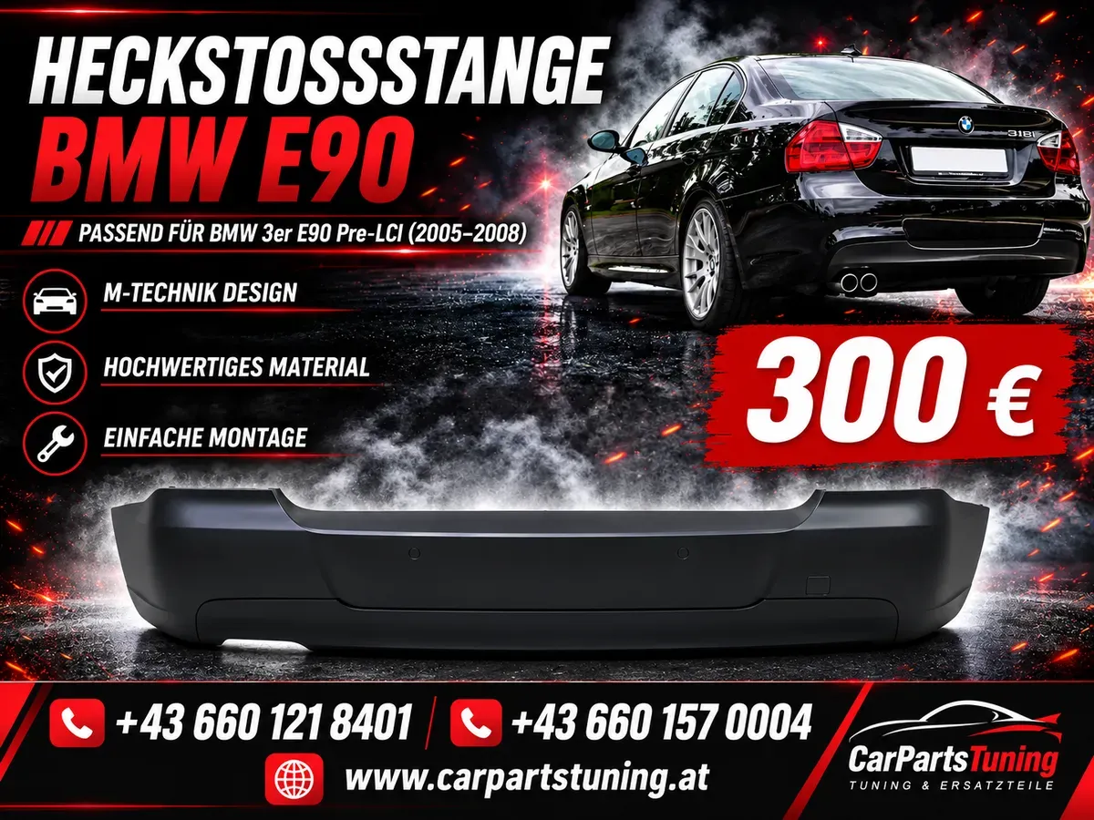 Stoßstange hinten passend für BMW 3er E90 (2005-2008) M-Technik Design