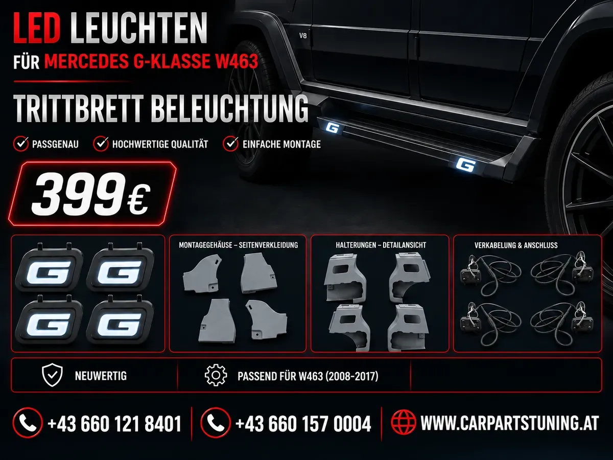 LED Leuchten für Mercedes G-Klasse W463 - Trittbrett Beleuchtung - neuwertig
