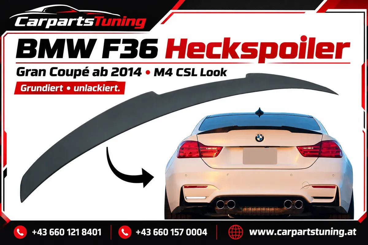 BMW 4er F36 Heckspoiler M4 CSL Look | Gran Coupé ab 2014 | grundiert