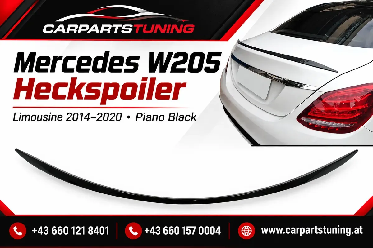 Mercedes C-Klasse W205 Heckspoiler | Limousine 2014-2020 | Piano Black