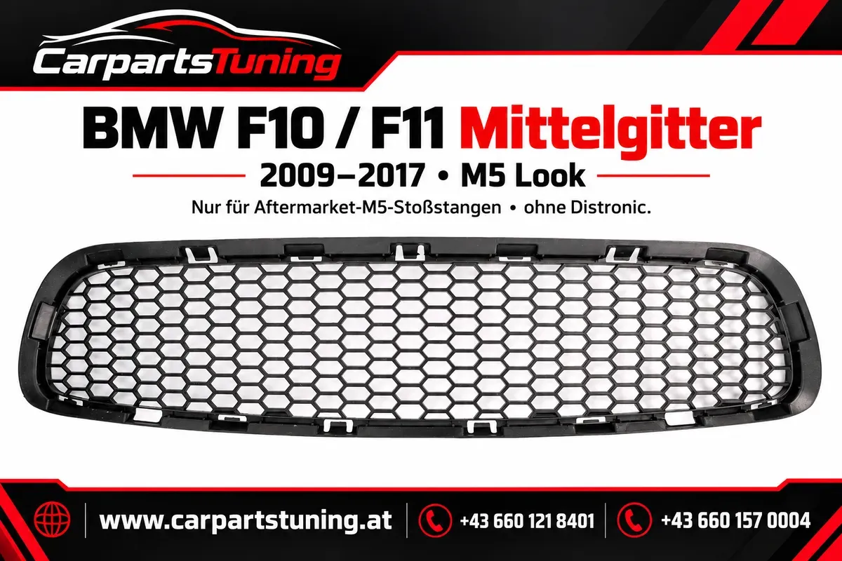 BMW F10 F11 Mittelgitter M5 Look | 2009-2017 | ohne Distronic
