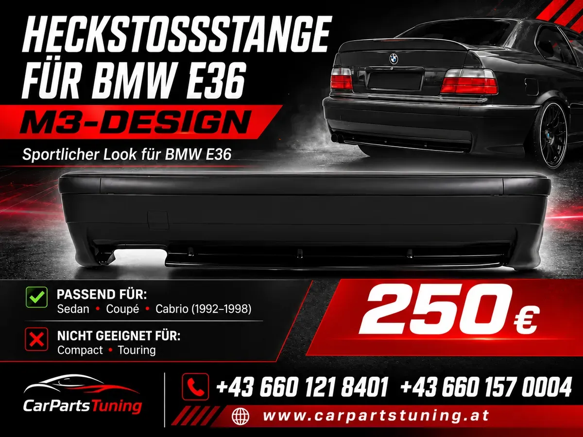 Heckstoßstange passend für BMW 3er E36 (1992-1998) M3 Design